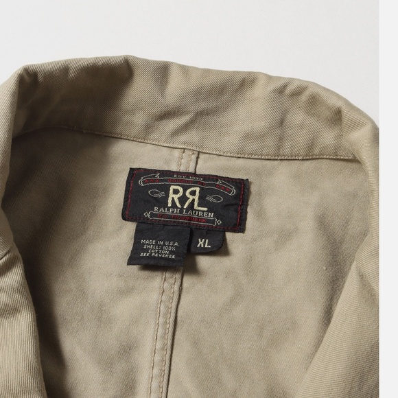 RRL Ralph Lauren Triple-Star Cotton Work Jacket (1990s) – Made in USA – Men’s XL - Picture 3 of 5